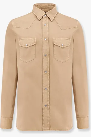 Tom Ford Cotton shirt with pockets and stitching - - gender_Man