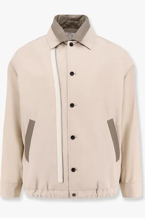 SACAI Cotton jacket with nylon profiles and zip detail - - gender_Man