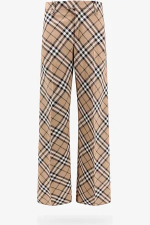 Burberry Wool blend trouser with iconic check print - - gender_Man