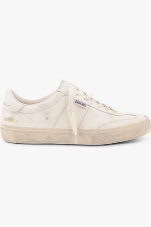Golden Goose Soul star leather low-top sneakers with used effect - - gender_Man