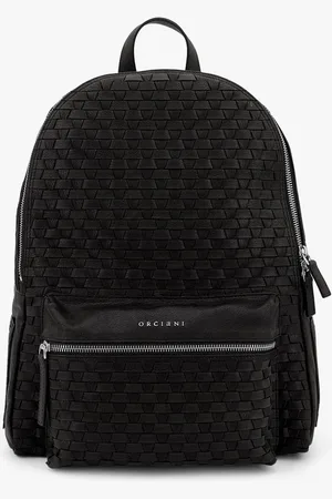 Orciani Suede backpack with interwined motif - - gender_Man