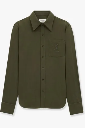 Saint Laurent Cassandre linen and cotton shirt - - gender_Woman