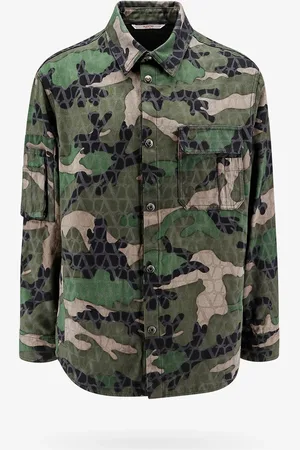 VALENTINO Cotton jacket with camouflage motif - - gender_Man