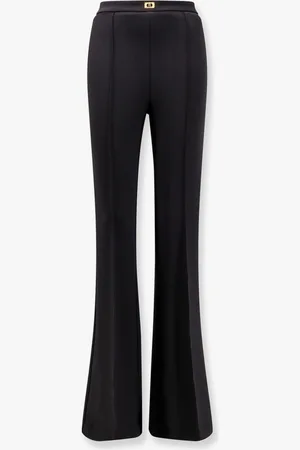 Elisabetta Franchi Stretch trouser with monogram metal detail - - gender_Woman