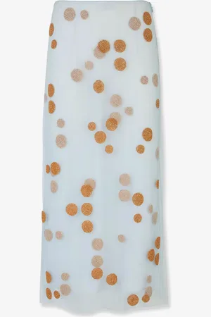 Fendi Tulle skirt with all-over macro polka-dot motif - - gender_Woman