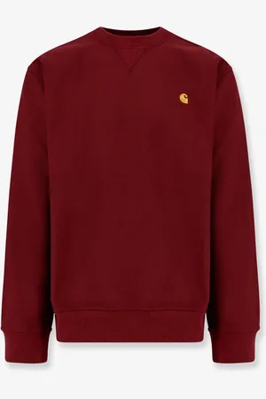 Carhartt American script cotton blend sweatshirt with embroidered logo - - gender_Man