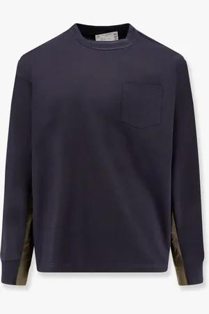 SACAI Cotton t-shirt with nylon insert - - gender_Man