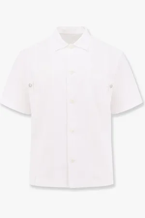 SACAI Cotton shirt with nylon insert on the back - - gender_Man