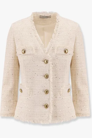 TAGLIATORE Dharma multicolor fabric blazer with shoulder pads - - gender_Woman