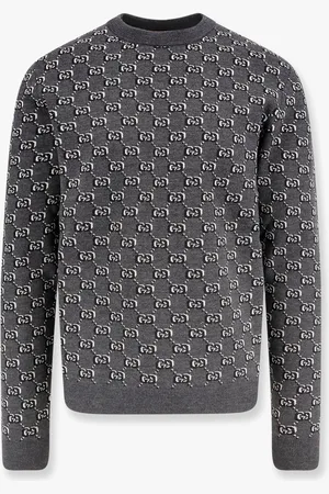 Gucci Wool sweater with all-over gg motif - - gender_Man