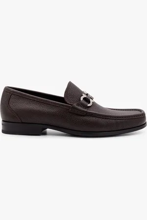 Salvatore Ferragamo Grandioso leather loafer with gancini detail - - gender_Man