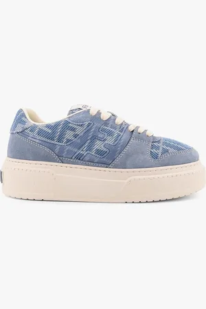Fendi Match canvas and suede low-top sneakers - - gender_Woman