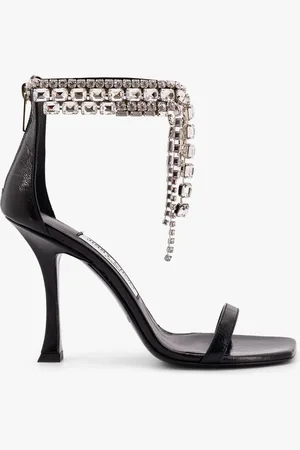 Jimmy Choo Vintage leather sandals with crystals detail - - gender_Woman
