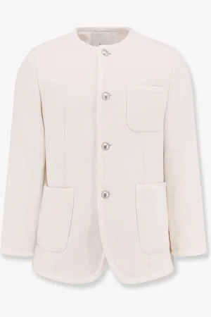 DUNST Cotton blend blazer with bouclé effect - - gender_Man