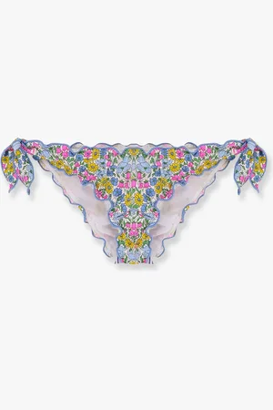 MC2 SAINT BARTH Moon bikini slip with poppy and daisy print - - gender_Woman