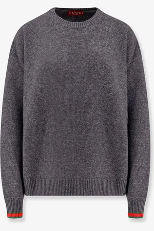Gucci Wool and cashmere sweater with web details - - gender_Woman