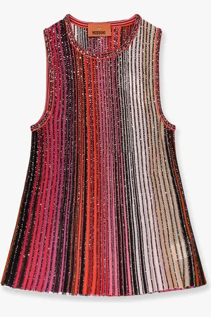 Missoni Multicolor viscose blend top with sequins - - gender_Woman