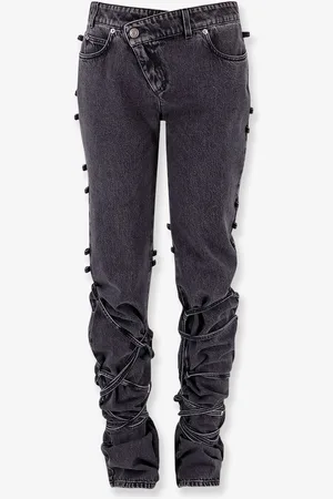 Alexander McQueen Denim trouser with knot details - - gender_Woman