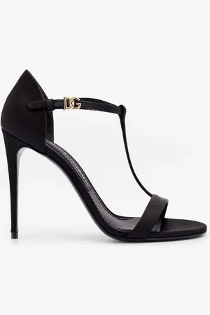 Dolce & Gabbana Satin sandals with metal monogram - - gender_Woman
