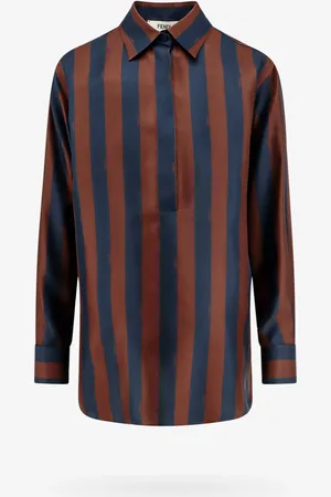 Fendi Silk shirt with pequin stripes - - gender_Woman
