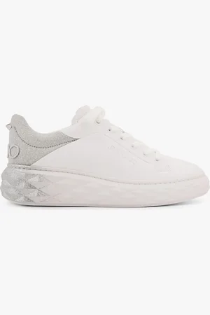 Jimmy Choo Diamon maxi leather sneakers with glitter detail - - gender_Woman