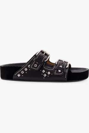 Isabel Marant Leather sandals with all-over stud detail - - gender_Woman