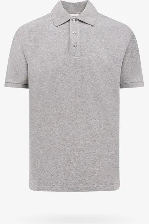 Saint Laurent Recycled fabric polo shirt with embroidered monogram - - gender_Man