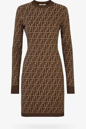 Fendi Cotton dress with ff motif - - gender_Woman