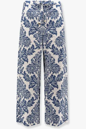 Max Mara Merano cotton trouser with floral print - - gender_Woman