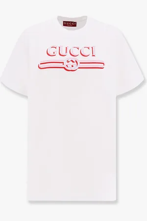 Gucci Cotton t-shirt with frontal logo print - - gender_Woman