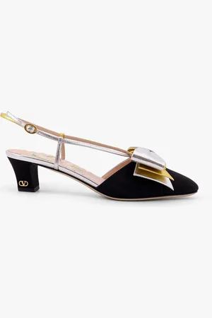 VALENTINO GARAVANI Bowow moiré fabric slingback - - gender_Woman