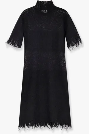 Alexander McQueen Lace dress with cotton inserts and organic silk - - gender_Woman