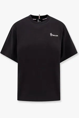 Moncler Cotton t-shirt with frontal logo - - gender_Woman