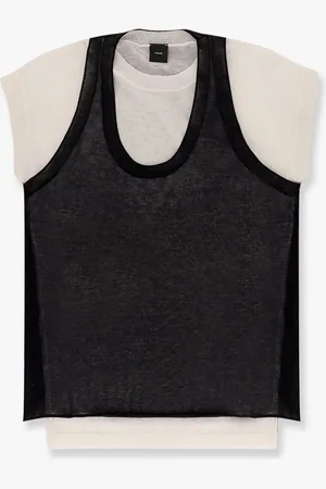 Pinko Mark cotton blend t-shirt with combined top - - gender_Woman