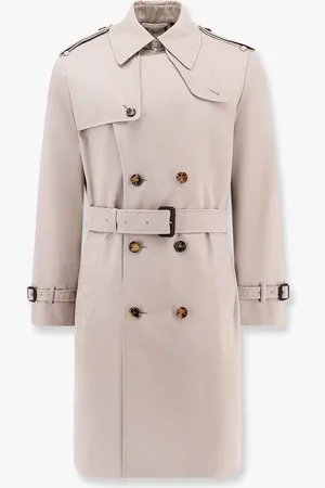 Burberry Cotton blend trench with check lining - - gender_Man
