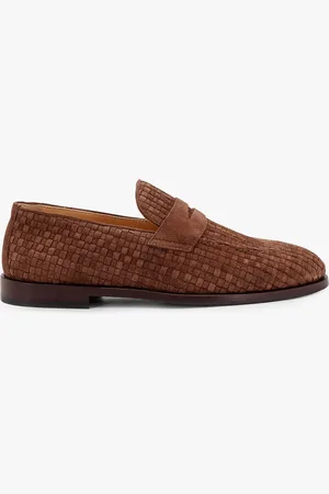 Brunello Cucinelli Suede loafer with interwined motif - - gender_Man