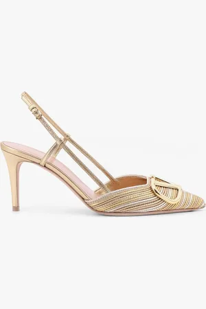VALENTINO GARAVANI Décolleté with cornely embroidery and vlogo signature on the front - - gender_Woman