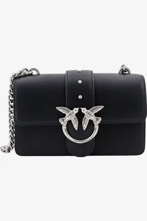 Pinko Leather shoulder bag with iconic love birds buckle - - gender_Woman
