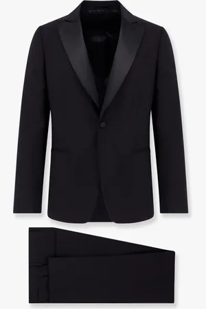 LARDINI Wool blend tuxedo with satin lapel - - gender_Man