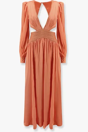 PATBO Satin sunset long dress with cut-out details - - gender_Woman