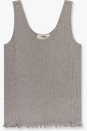 Fendi Roma ribbed cotton tank top - - gender_Woman