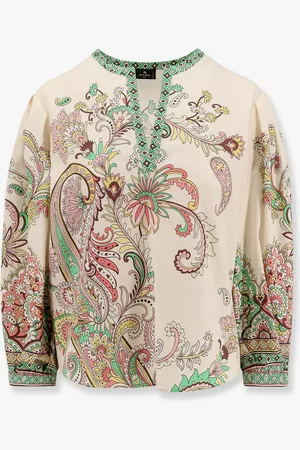 Etro Cotton shirt with floral print - - gender_Woman