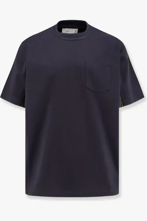 SACAI Cotton t-shirt with nylon inserts - - gender_Man