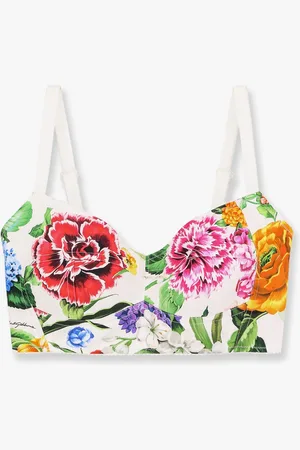 Dolce & Gabbana Cotton top with floral print - - gender_Woman