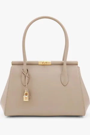 Dolce & Gabbana Marlene leather handbag with charm detail on the front - - gender_Woman