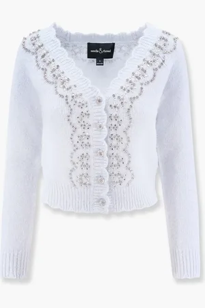 Needle & Thread Alpaca and wool cardigan with rhinestones - - gender_Woman