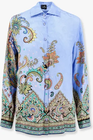Etro Viscose and silk shirt with iconic motif - - gender_Woman