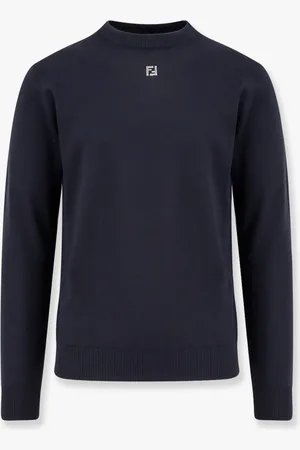 Fendi Wool sweater with ff metal logo - - gender_Man