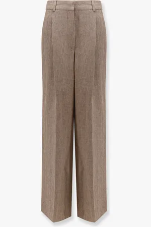 Loro Piana Nyack herringbone linen trouser - - gender_Woman