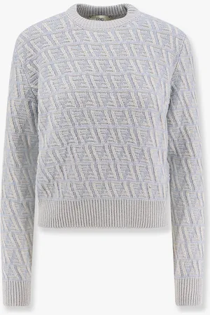 Fendi Ff wool and cashmere crop sweater - - gender_Woman